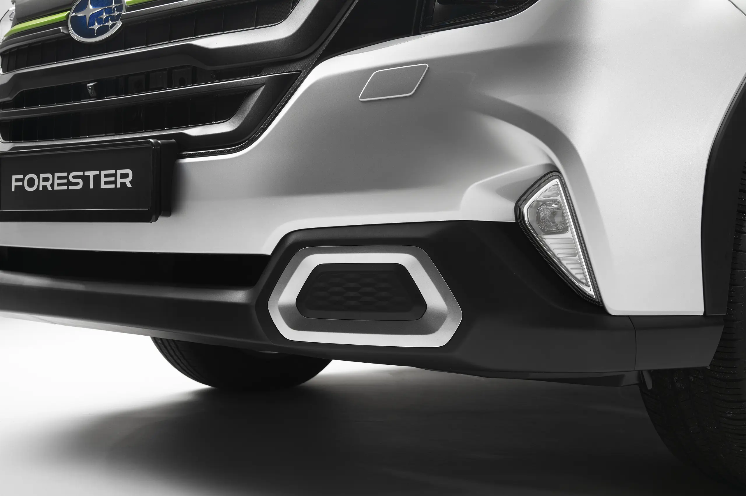 Front Bumper Garnish - Silver - image