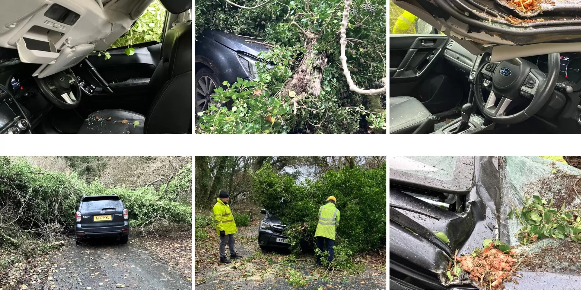 Subaru saves from storm Darragh