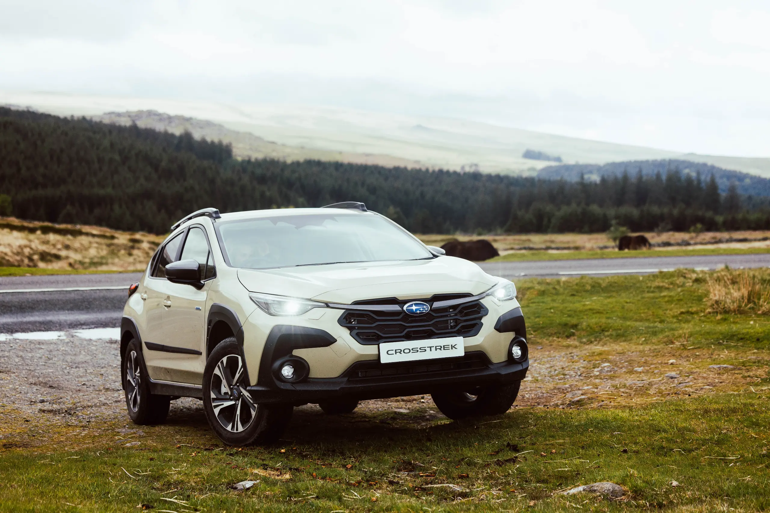 Subaru Crosstrek boot in the mountains